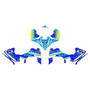yamaha yfz450r graphics kit 2014-2026 split series blue