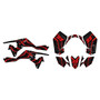 suzuki ltr450 graphics kit 2006-2011 electron series red