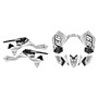 suzuki ltr450 graphics kit 2006-2011 fracture series white
