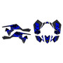 suzuki ltr450 graphics kit 2006-2011 fracture series blue-shift