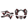 suzuki ltr450 graphics kit 2006-2011 rift series red