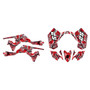 suzuki ltr450 graphics kit 2006-2011 snagged series red
