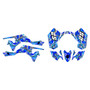 suzuki ltr450 graphics kit 2006-2011 snagged series blue
