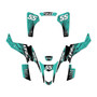 suzuki ltz400 graphics kit 2003-2008 fracture series teal