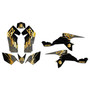 suzuki ltz90 graphics kit all years fracture series gold