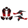 suzuki ltz90 graphics kit all years revolt series red