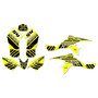 suzuki ltz90 graphics kit all years split series yellow