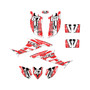 honda trx90 graphics kit 2006-2026 future series red