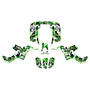 honda trx90 graphics kit 1993-2005 invasion series green