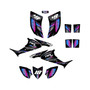 honda trx90 graphics kit 2006-2026 rebel series magenta