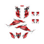 honda trx90 graphics kit 2006-2026 retro series red-shift
