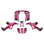 honda trx90 graphics kit 1993-2005 retro series magenta