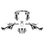 honda trx90 graphics kit 1993-2005 shred series white