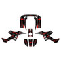 honda trx90 graphics kit 1993-2005 swift series red-shift