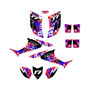 honda trx90 graphics kit 2006-2026 warfare series blue