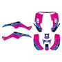 honda trx250ex graphics kit 2001-2004 fracture series magenta