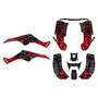 honda trx250ex graphics kit 2001-2004 revolt series red