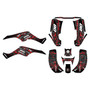 honda trx250ex graphics kit 2001-2004 rift series red