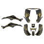 honda trx250ex graphics kit 2001-2004 shred series gold