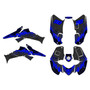 honda trx250ex graphics kit 2006-2026 fracture series blue-shift