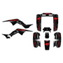 honda trx250r graphics kit all years future series red-shift