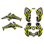 honda trx250ex graphics kit 2006-2026 prime series yellow