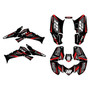 honda trx250ex graphics kit 2006-2026 rebel series red