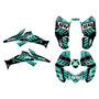 honda trx250ex graphics kit 2006-2026 split series teal