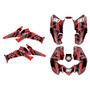 honda trx250ex graphics kit 2006-2026 swift series red