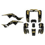 honda trx250r graphics kit all years swift series gold