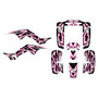 honda trx250r graphics kit all years vision series magenta