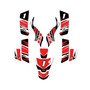 kawasaki kfx50 graphics kit 2003-2006 blazing series red