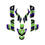 kawasaki kfx50 graphics kit 2003-2006 blazing series green-shift