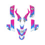 kawasaki kfx50 graphics kit 2003-2006 fracture series magenta
