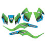 kawasaki kfx50 graphics kit 2007-2026 fracture series green