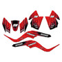 kawasaki kfx50 graphics kit 2007-2022 fracture series red