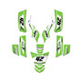 kawasaki kfx50 graphics kit 2003-2006 lethal series green