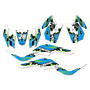kawasaki kfx50 graphics kit 2007-2026 incision series cyan