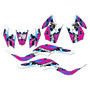 kawasaki kfx50 graphics kit 2007-2026 incision series magenta