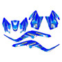 kawasaki kfx50 graphics kit 2007-2022 klutch series blue