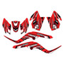 kawasaki kfx50 graphics kit 2007-2022 klutch series red