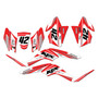 kawasaki kfx50 graphics kit 2007-2026 lethal series red