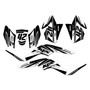 kawasaki kfx50 graphics kit 2007-2022 lethal series white