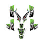 kawasaki kfx50 graphics kit 2003-2006 shred series green