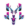 kawasaki kfx50 graphics kit 2003-2006 shred series magenta