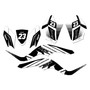 kawasaki kfx50 graphics kit 2007-2026 oem series white