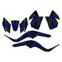 kawasaki kfx50 graphics kit 2007-2022 prime series blue-shift