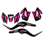 kawasaki kfx50 graphics kit 2007-2022 rebel series magenta
