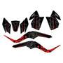kawasaki kfx50 graphics kit 2007-2026 revolt series red