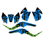 kawasaki kfx50 graphics kit 2007-2026 revolt series cyan